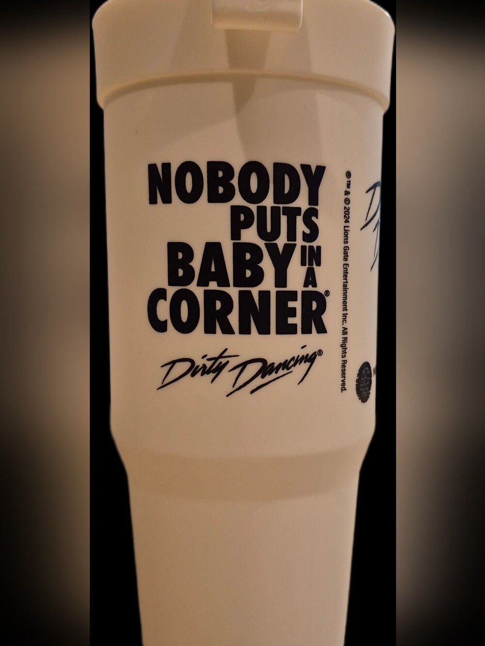 Dirty Dancing White Tumbler – Mountain Lake Lodge Souvenir